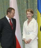 Yuliya Timoshenko and Donald Tusk