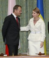 Yuliya Timoshenko and Donald Tusk