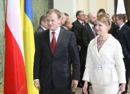 Yuliya Timoshenko and Donald Tusk