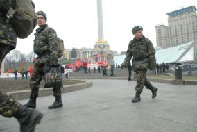 Protest against visit of U.S. President George Bush to Ukraine