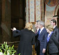 Джордж и Лора Буш, Виктор Ющенко