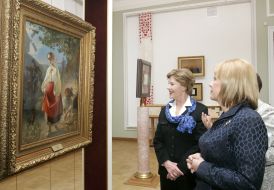 Екатерина Ющенко и Лора Буш