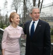 George Bush and Yuliya Timoshenko