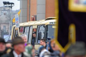 Religious procession  against Ukraine entry to NATO