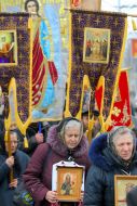 Religious procession  against Ukraine entry to NATO