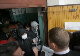 Defence of the hostel entrance