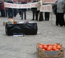 Митинг работников агрофирмы ”Провесинь”