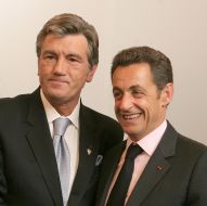 Viktor Yushchenko and Nicolas Sarkozy