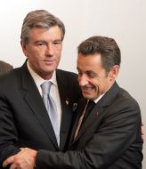 Viktor Yushchenko and Nicolas Sarkozy