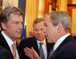 Viktor Yushchenko and George Bush