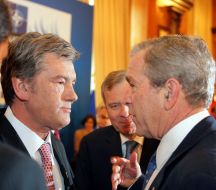 Viktor Yushchenko and George Bush