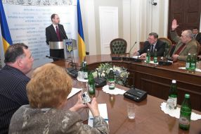 Meeting of Arseny Yatsenyuk and representatives of regional mass-media