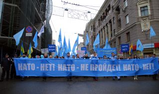 Participants of the mass meeting