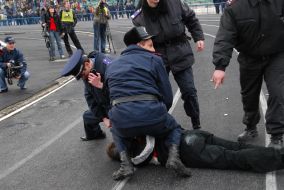 Драка на стадионе «Динамо»
