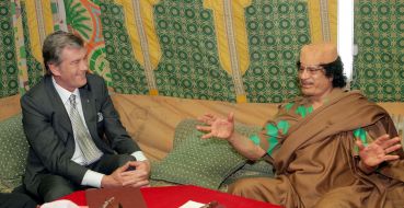 Віктор Ющенко та Муамар Каддафі