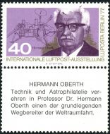 Postage stamp devoted to cosmonautics