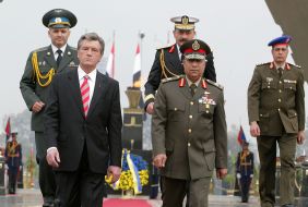 Viktor Yushchenko in Kair