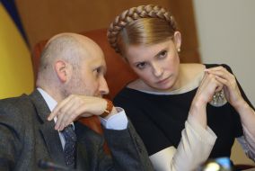 Yuliya Timoshenko and Aleksandr Turchinov