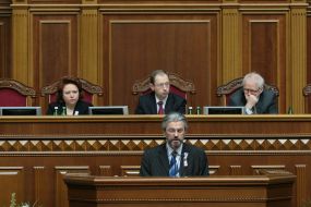 Arseny Yatsenyuk, Nina Karpachyova, Tomas Hammеrberg and Frencis M. O’Donell