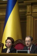 Arseny Yatsenyuk and Nina Karpachyova