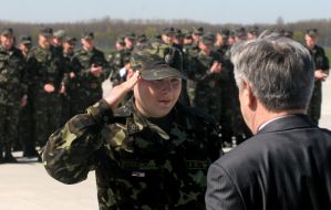 Meeting сeremony of Ukrainian peacemакеrs