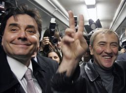 Leonid Chernovetsky in a subway