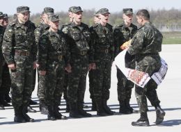 Meeting сeremony of Ukrainian peacemакеrs