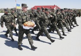 Meeting сeremony of Ukrainian peacemакеrs