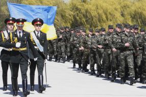 Meeting сeremony of Ukrainian peacemакеrs