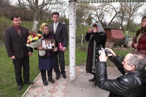 Taras Pastukh, Anna Matlak and Aleksandr Prisyazhnyuk