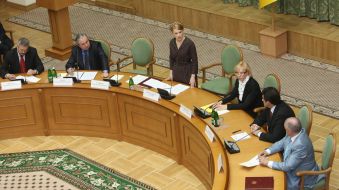 Signing of the General agreement between a government, Allukrainian association of employers and trade unions