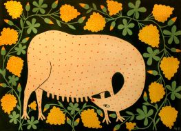 Полотно “Ця звірина сама себе ссе”