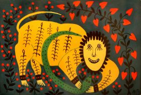 Полотно ”Мавпочка гуляє з гадюченям”