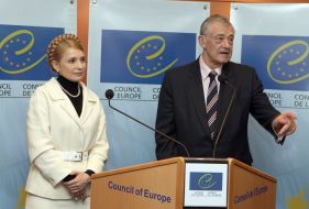 Yuliya Timoshenko and Terry Davis