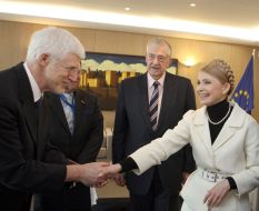 Yuliya Timoshenko and Terry Davis