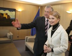 Yuliya Timoshenko and Terry Davis