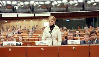 Yuliya Timoshenko in Strasbourg