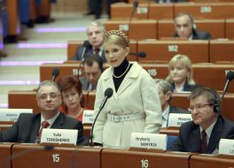 Yuliya Timoshenko in Strasbourg