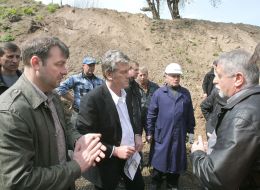 Ющенко в Музейном комплексе «Мистецький арсенал»