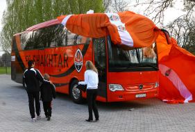 New club bus of FK ”Shakhter”