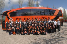 New club bus of FK ”Shakhter”