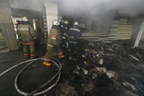 Пожарные в психиатрической больнице