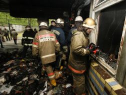 Пожарные в психиатрической больнице