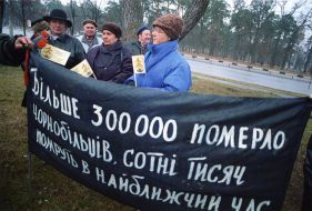 Chernobyl Invalid`s Union picket