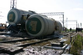 Ammoniac water leakage in Poltava oblast