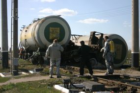 Ammoniac water leakage in Poltava oblast