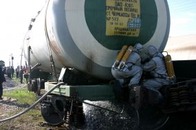 Ammoniac water leakage in Poltava oblast