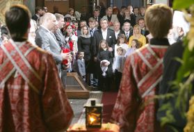 Ceremony of transmission of the Beneficial fire