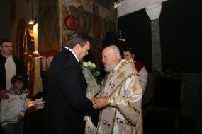Viktor Yanukovich and Metropolitan Vladimir