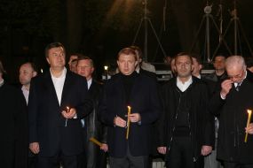 Viktor Yanukovich, Vasiliy Gorbal, Andrey Klyuyev and Nikolay Azarov